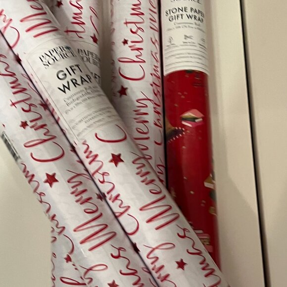 Paper Source Christmas Gift Wrap Rolls (SET OF FIVE!)  🎅 - Picture 3 of 13